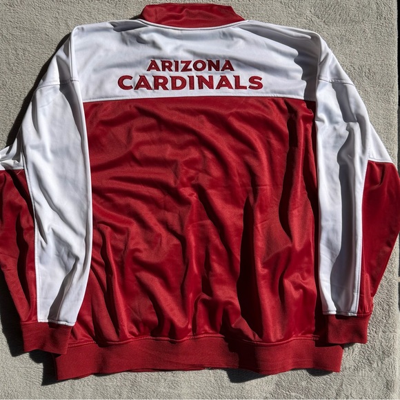 Arizona Cardinals Jacket NFL Team Apparel Men's 5X Red Full Zip Track Style Logo - Picture 2 of 8